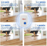 Electronic Pest Reject Control Ultrasonic Repeller Home Bug Rat Spider Roaches