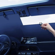 Car Windshield Sun Shade Retractable Automatic Car Roller Sunshade Car Interior Sun Protection Block Curtain against Direct