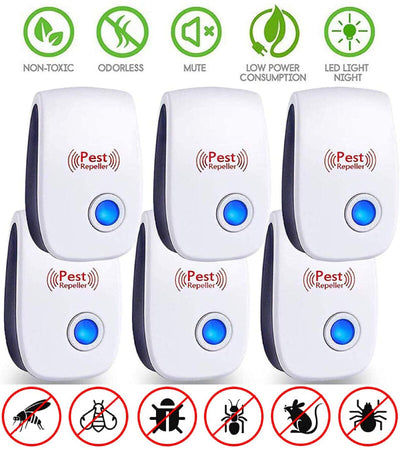 Electronic Pest Reject Control Ultrasonic Repeller Home Bug Rat Spider Roaches