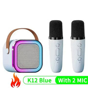 K12 PartyPro Wireless Karaoke Speaker – 2 Mics, RGB Lights, Pure Fun