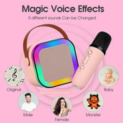 K12 PartyPro Wireless Karaoke Speaker – 2 Mics, RGB Lights, Pure Fun