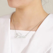 Custom Name Necklace Personality Crown Stainless Steel Necklace for Women Man Customized Jewelry Girlfriend Gift Steel