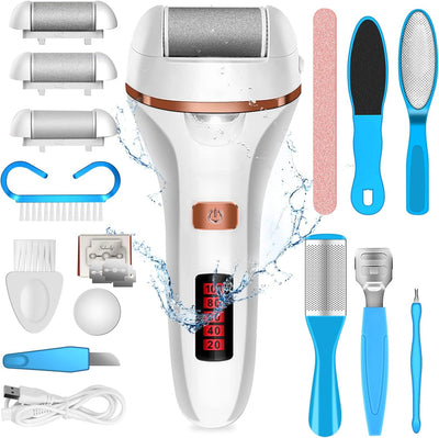 Electric Callus Remover for Foot, Rechargeable Foot Callus Remover Tool Spa Pedicure Tool for Foot 2 Speed
