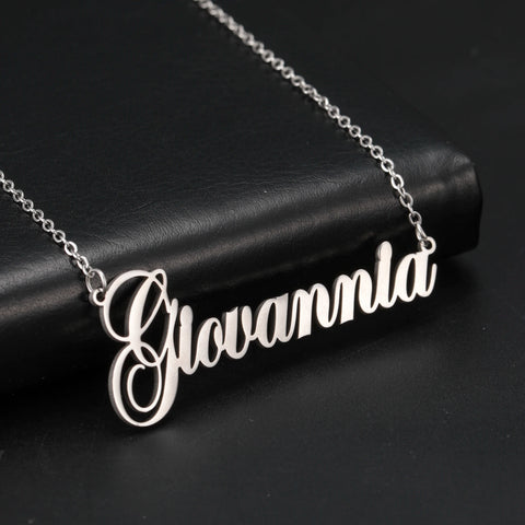 Custom Name Necklace Personality Crown Stainless Steel Necklace for Women Man Customized Jewelry Girlfriend Gift Steel
